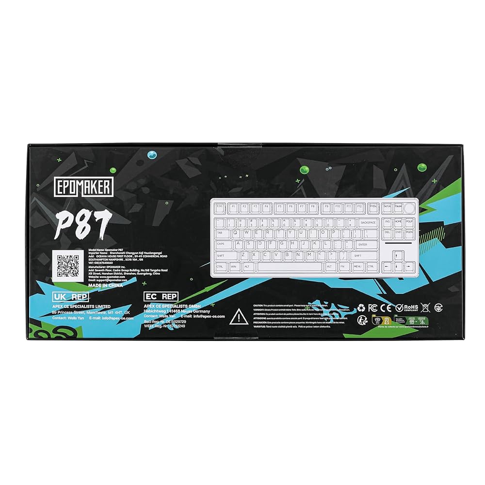 [極美品] EPOMAKER P87 TKLアルミニウムキーボード Amazon.com: EPOMAKER P87 TKL Aluminum Wireless Gaming